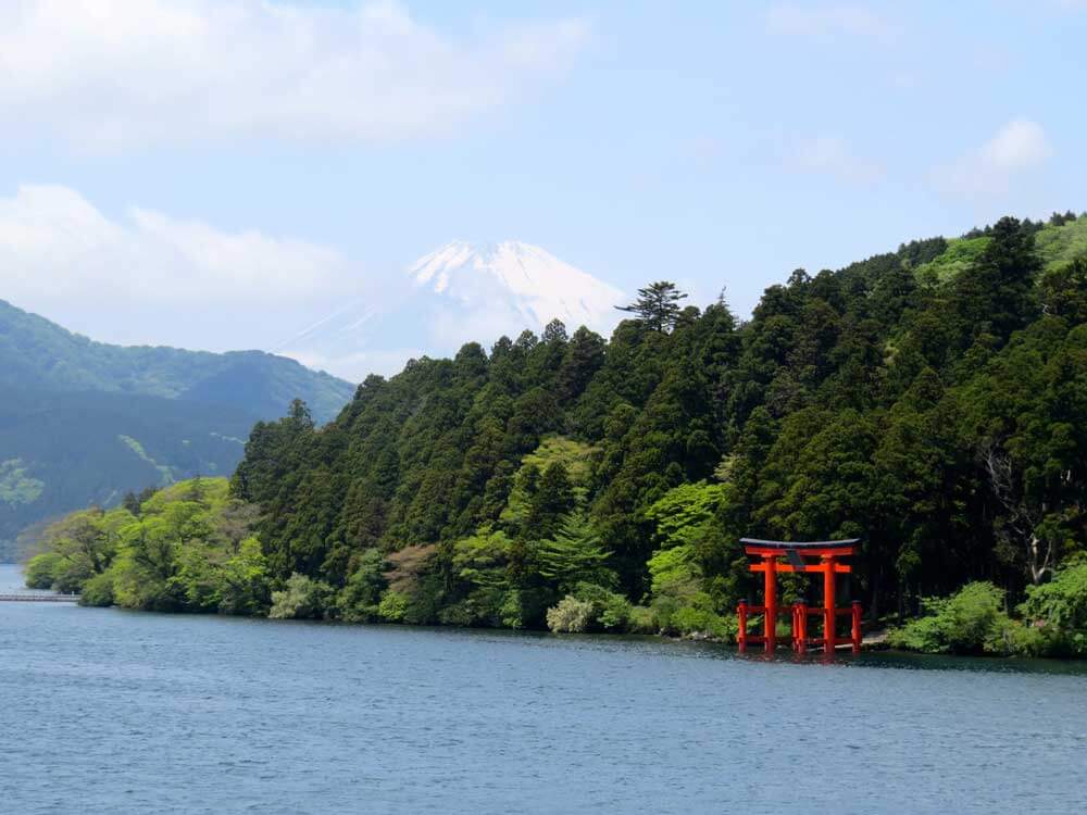Mt Fuji from Lake Ashi, Hakone