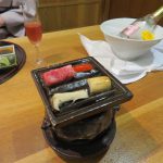 Yakimono - grilled vegetables and Hida beef
